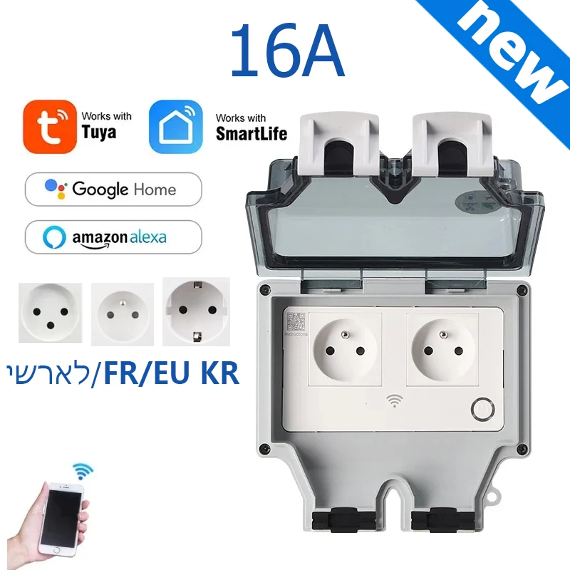 Outdoor Power With Timer - Toma de corriente Tuya IP66 para