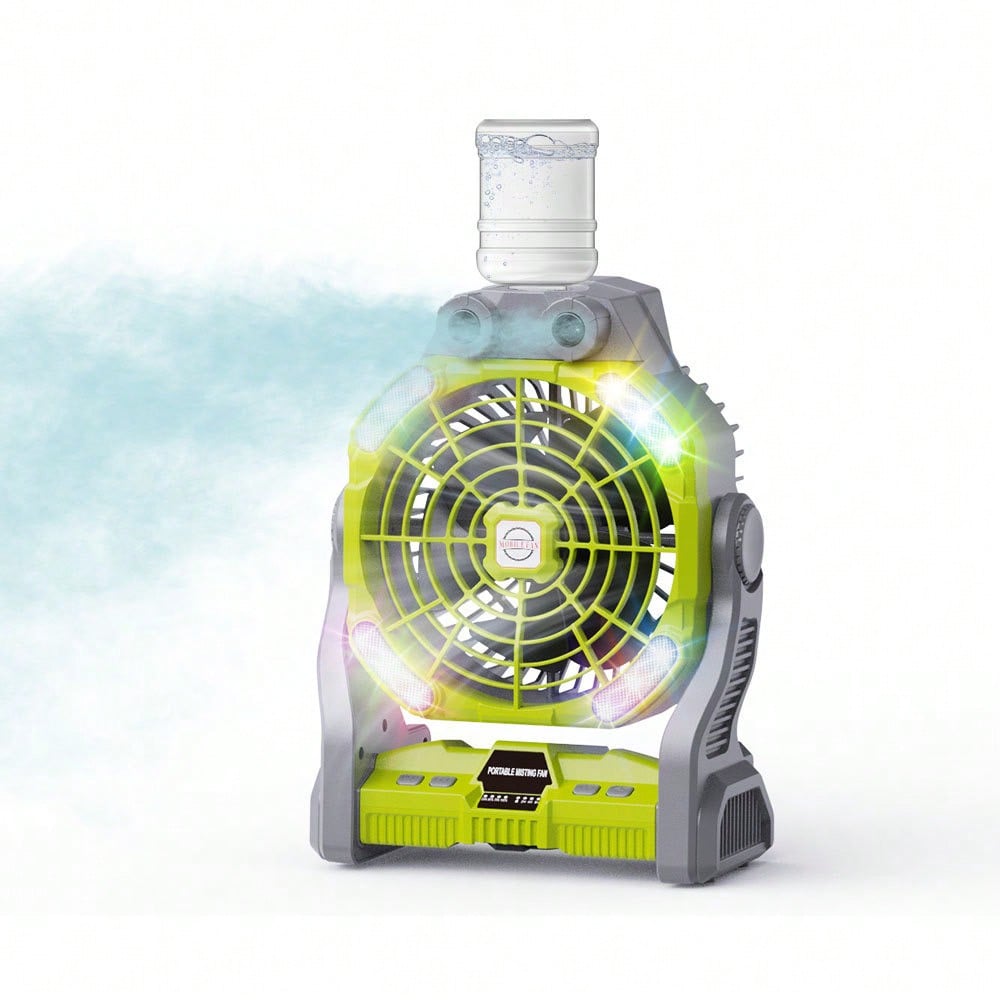 Outdoor Power Nz - Ventilador de Camping Recargable con Nebulizador