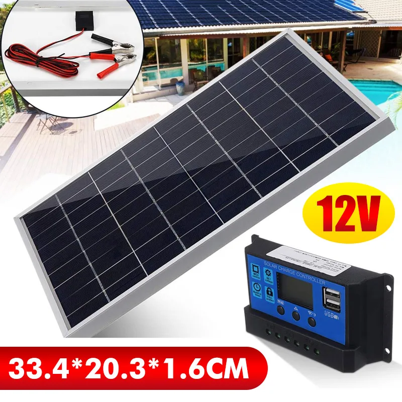Outdoor Power Board - Kit de Panel Solar de 50W,