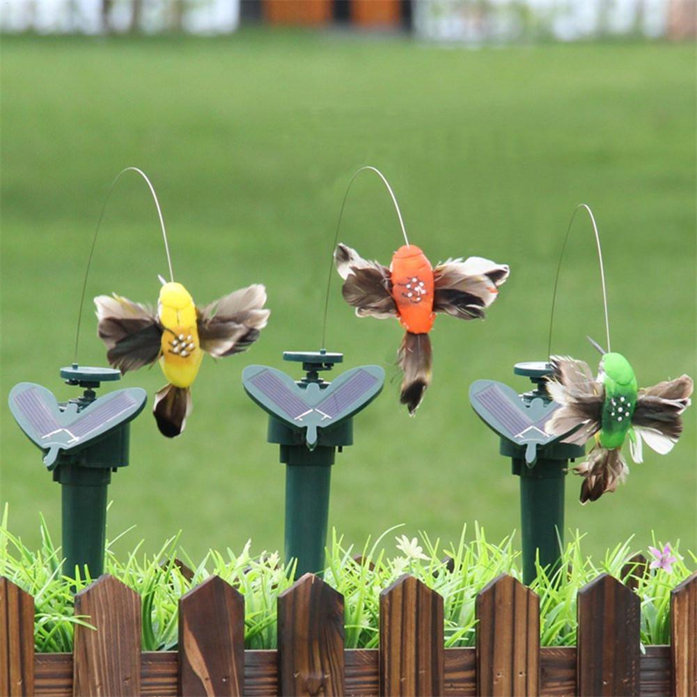 Outdoor Power Stake - Juguete Solar Giratorio de Colibrí Volador