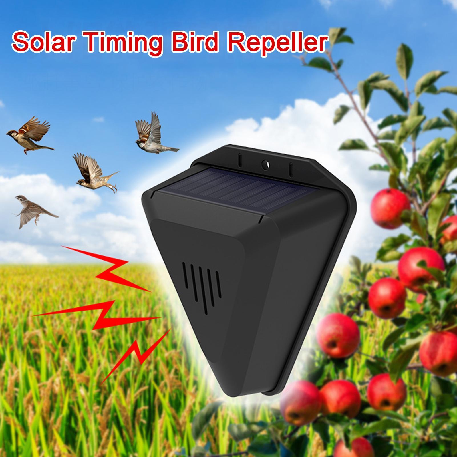 Outdoor Power With Timer - Ahuyentador de Aves Solar con Temporizador,