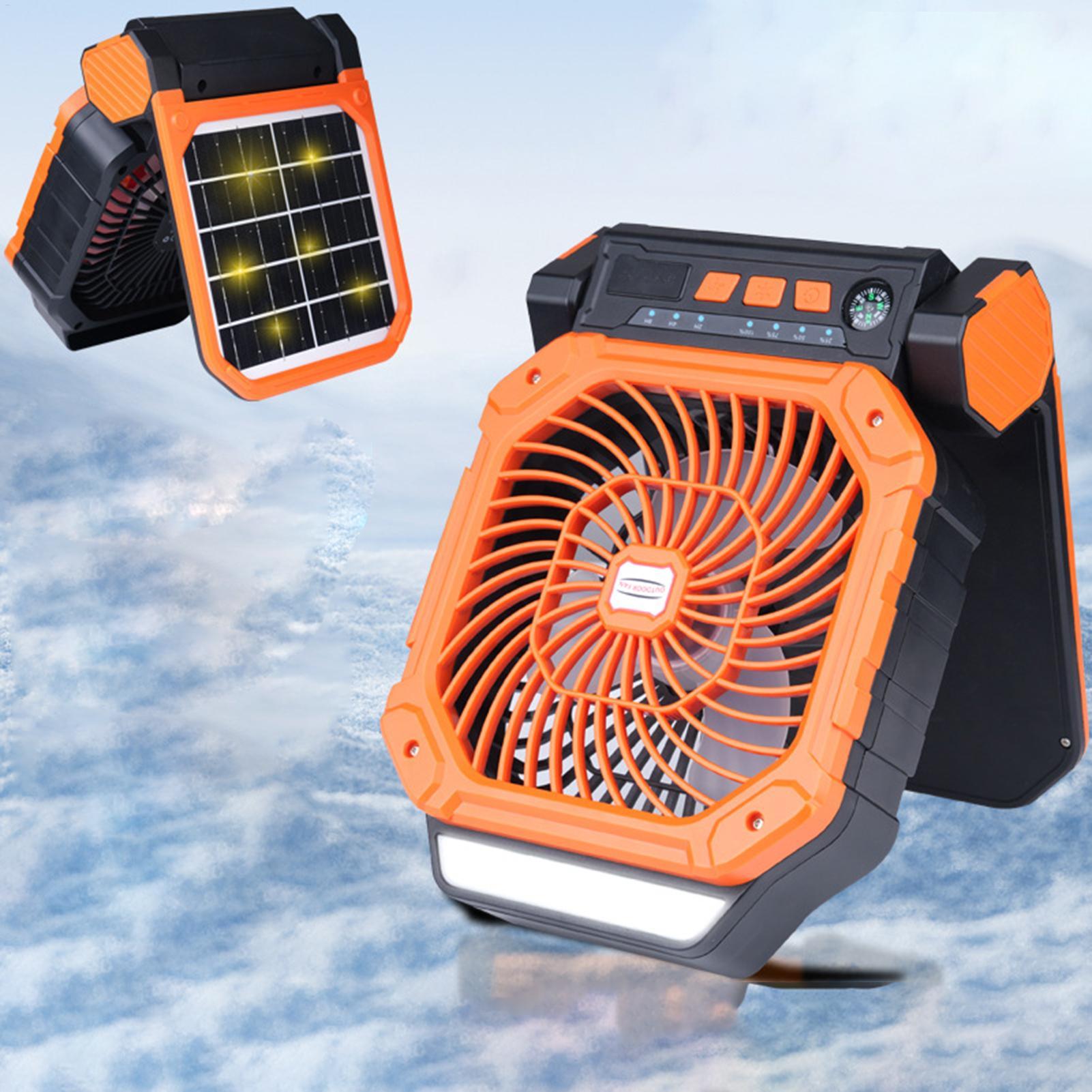 Outdoor Power With Timer - Ventilador de exterior con energía solar,