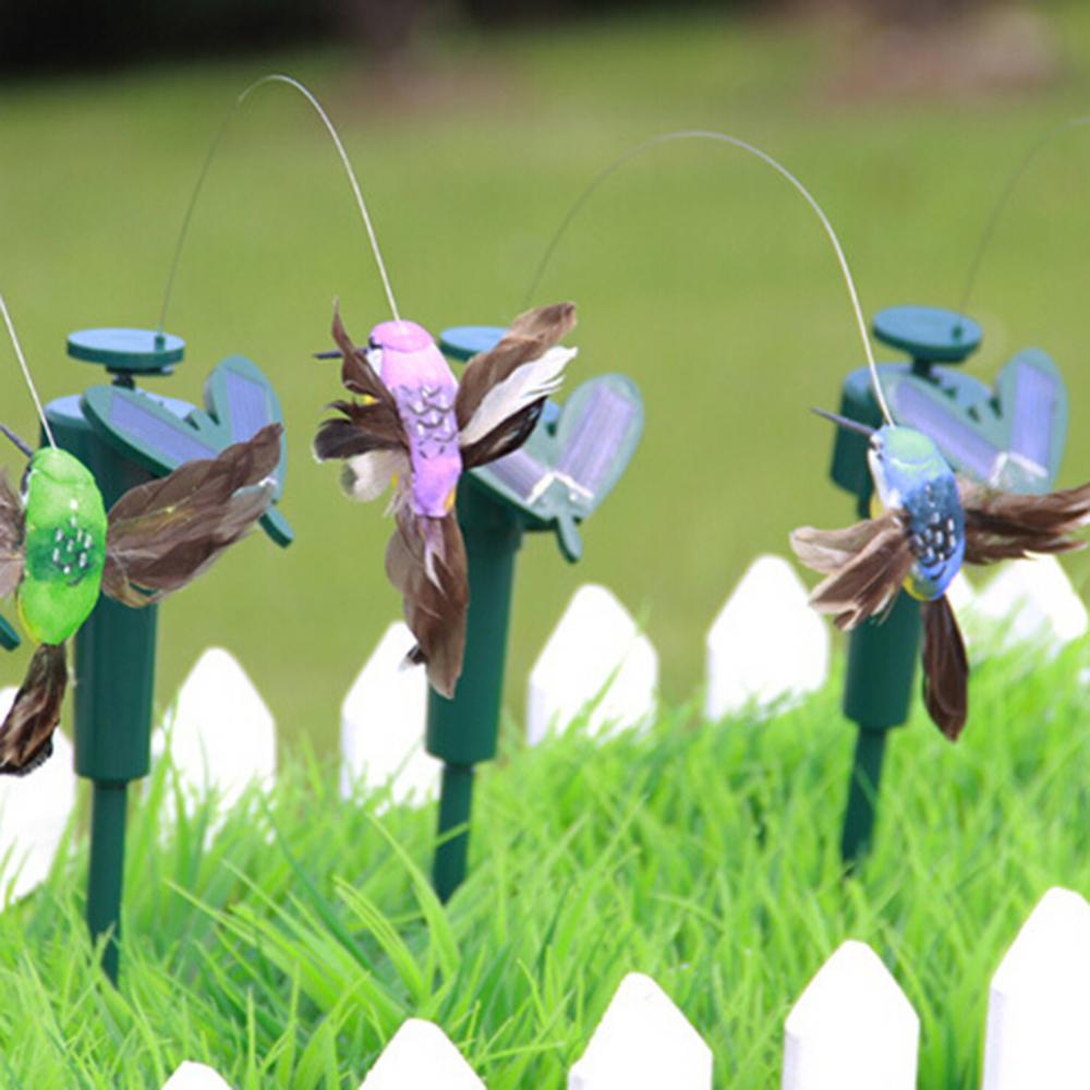Ala de pluma de colibrí volado - Outdoor Power Stake reseña y precio