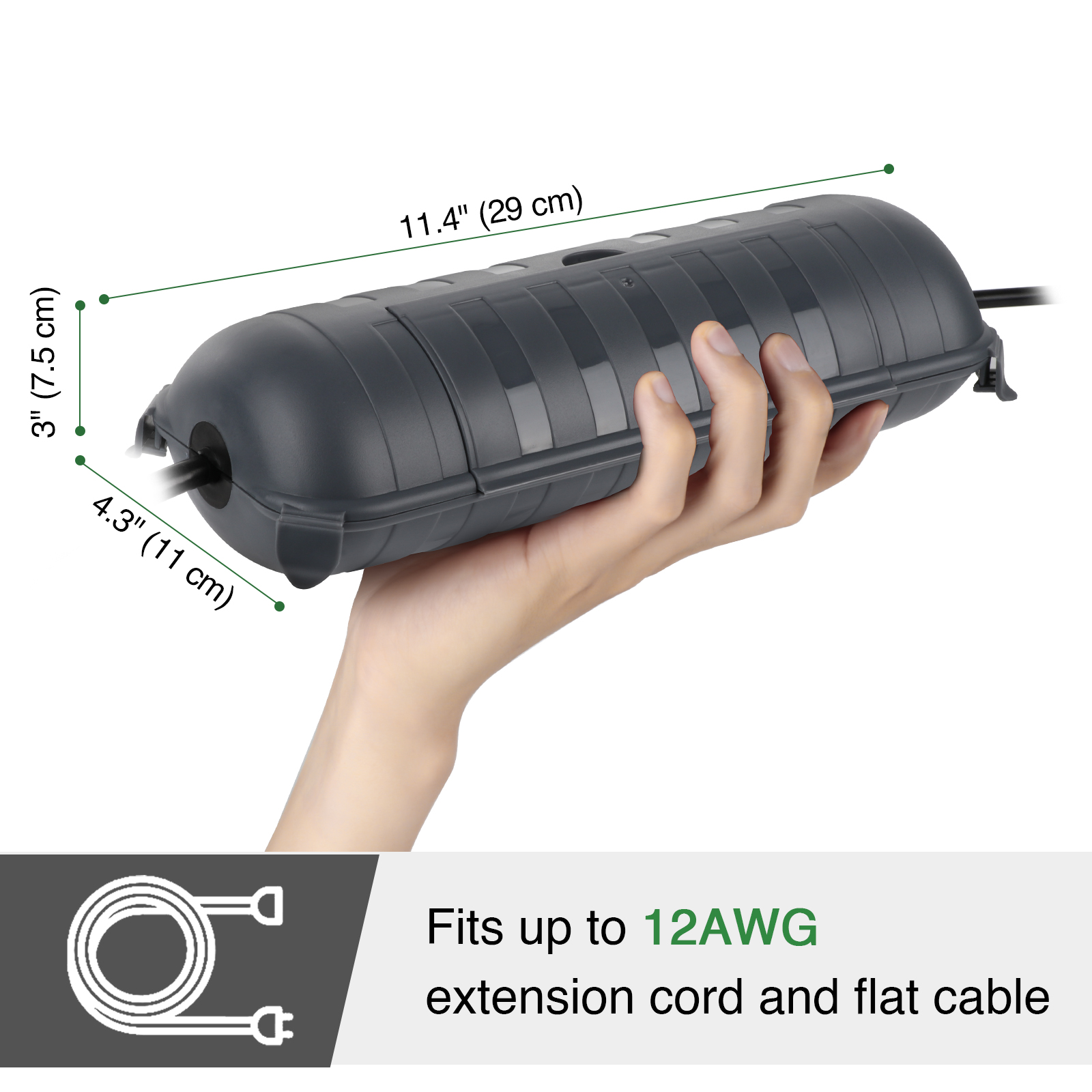 Cubiertas Grandes para Cables  - Outdoor Power Extension reseña y precio