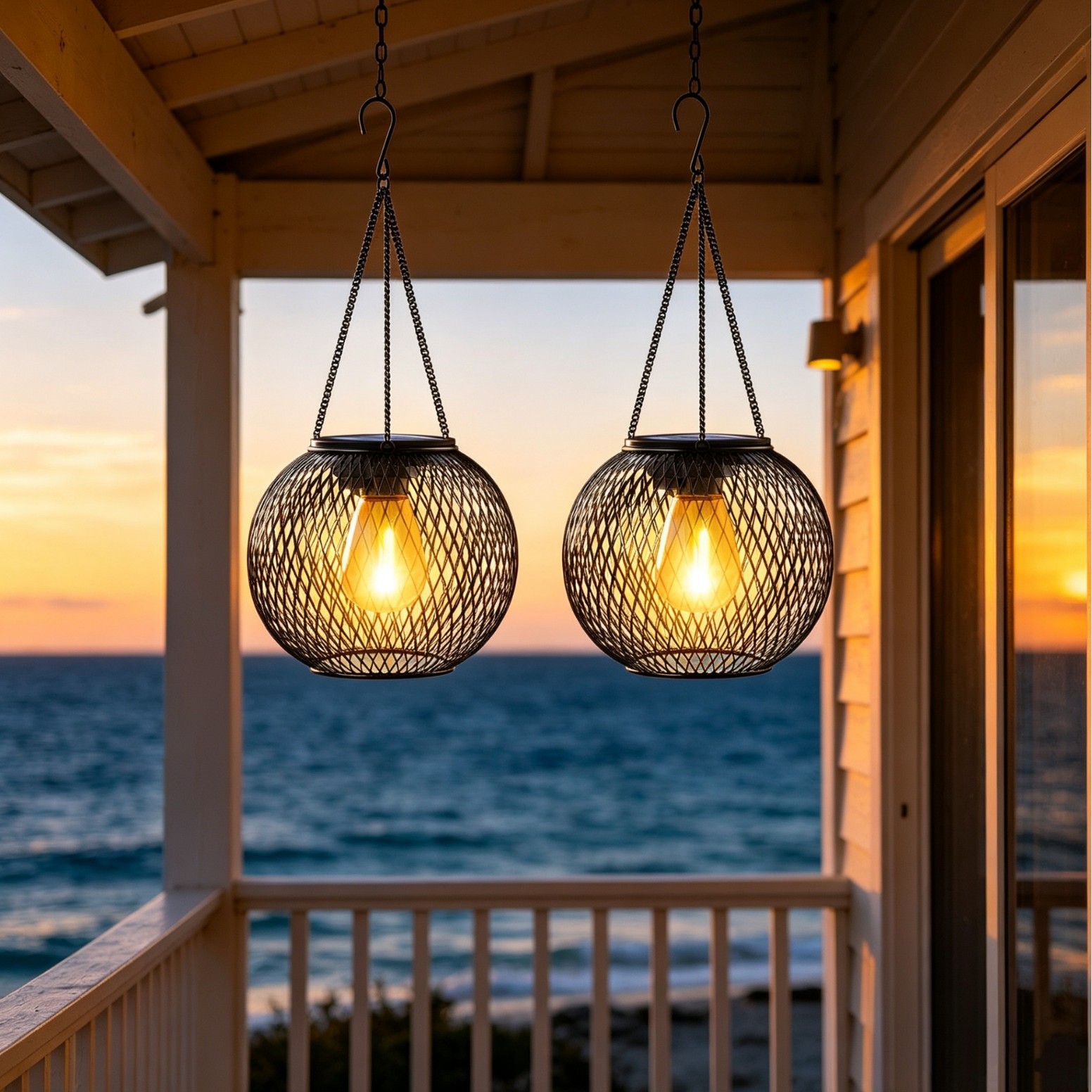 Lámpara LED Solar Colgante par - Outdoor Power Supply reseña y precio
