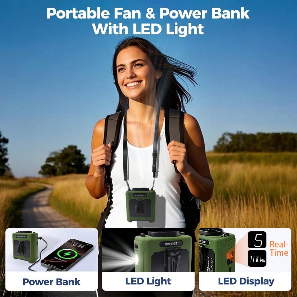 Ventilador portátil de cintura - Outdoor Power Nz reseña y precio