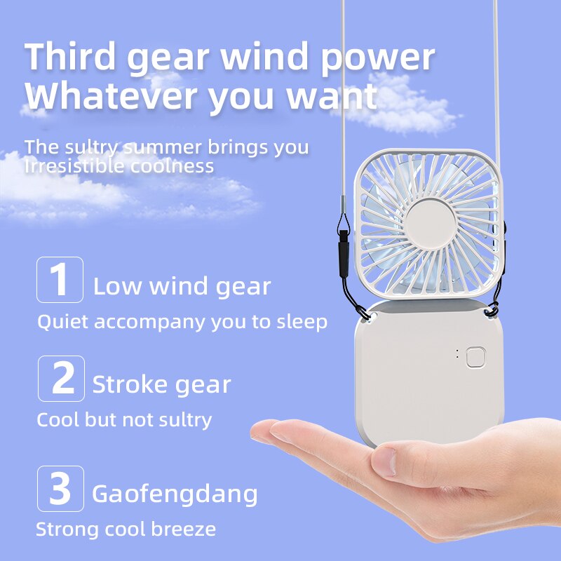 Ventilador pequeño recargable  - Outdoor Power With Timer reseña y precio