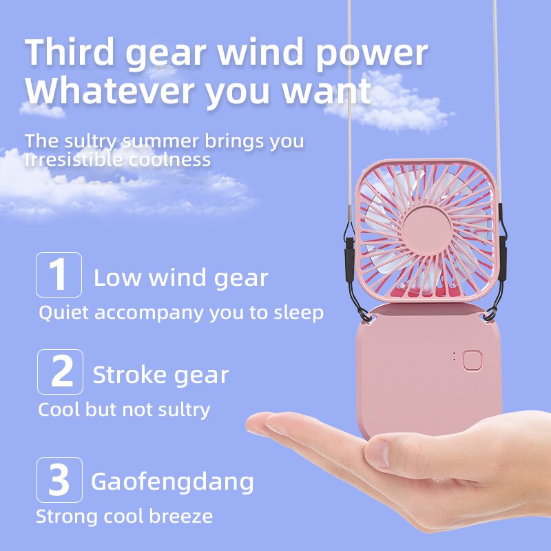 Ventilador pequeño recargable  - Outdoor Power With Timer reseña y precio