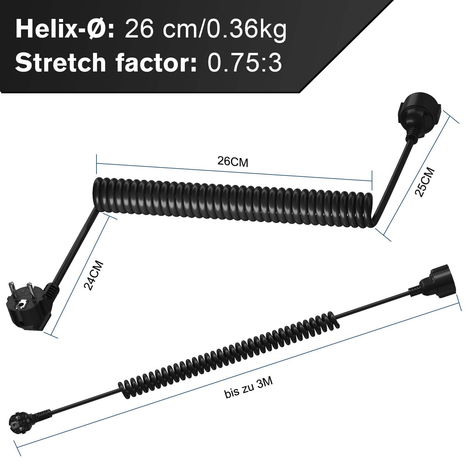 Cable de extensión europeo de  - Outdoor Power Extension reseña y precio