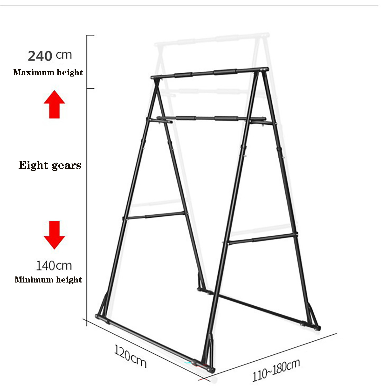 Barra de dominadas plegable de - Quality Outdoor Power Equipment reseña y precio