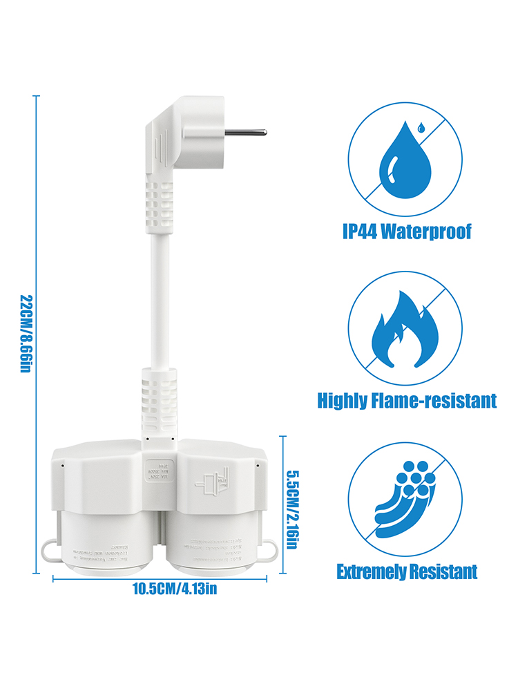 Cable de Extensión Europeo con - Outdoor Power Extension reseña y precio