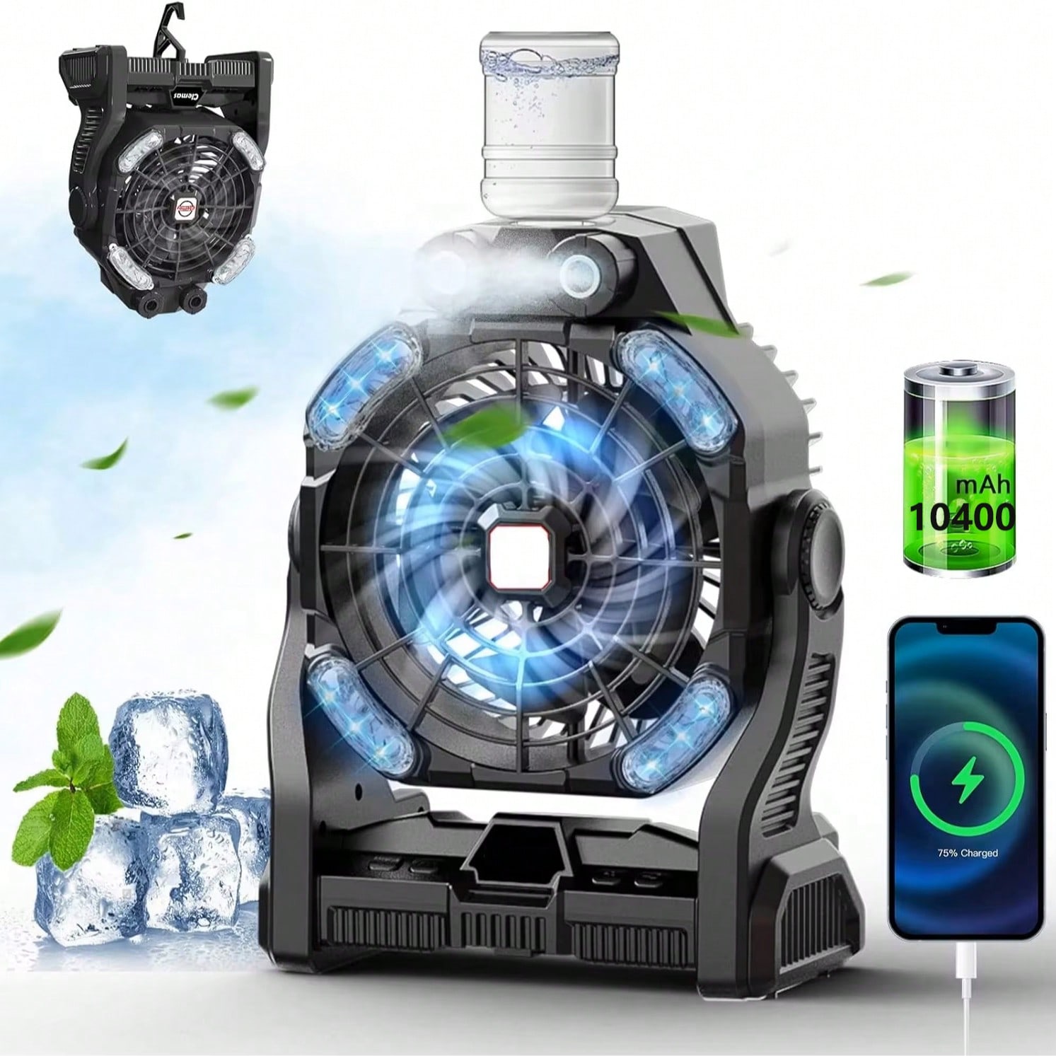 Ventilador de Camping Recargab - Outdoor Power Nz reseña y precio