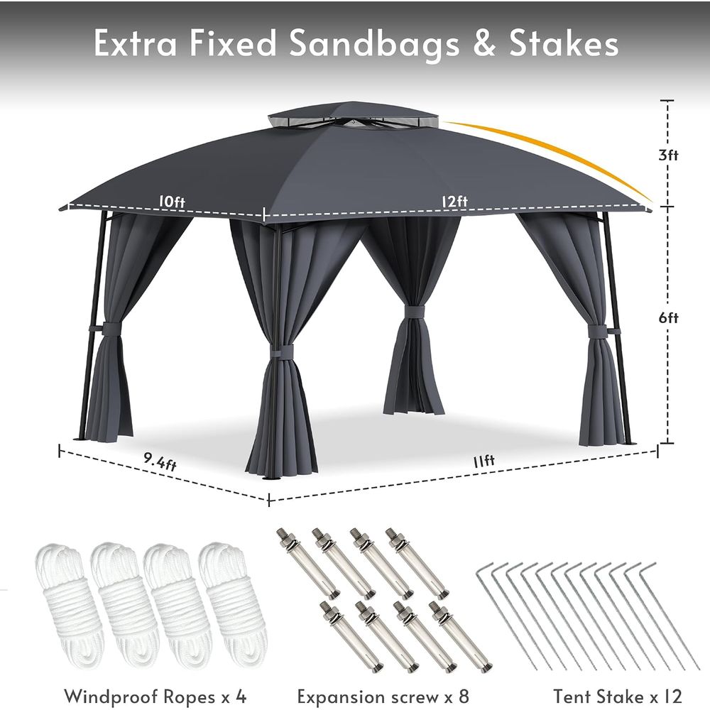 Gazebo para Patio Exterior 101 - Outdoor Power For Gazebo reseña y precio