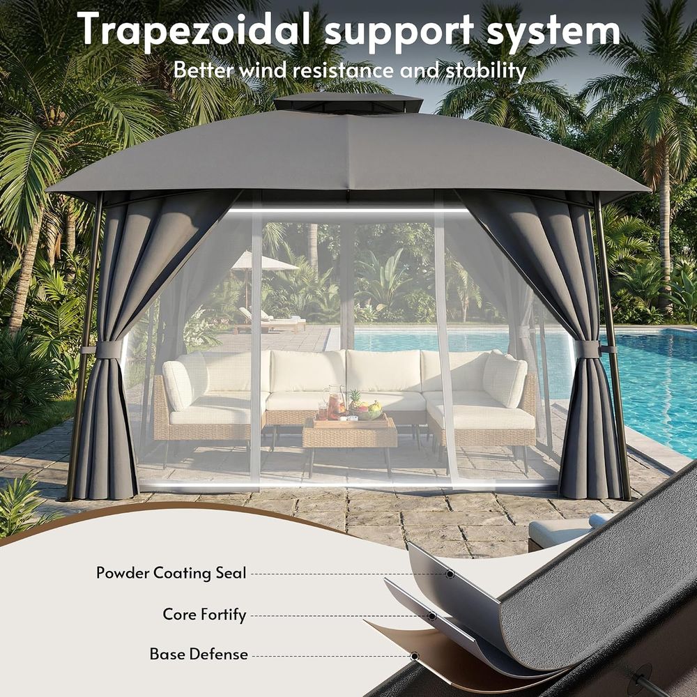 Gazebo para Patio Exterior 101 - Outdoor Power For Gazebo reseña y precio