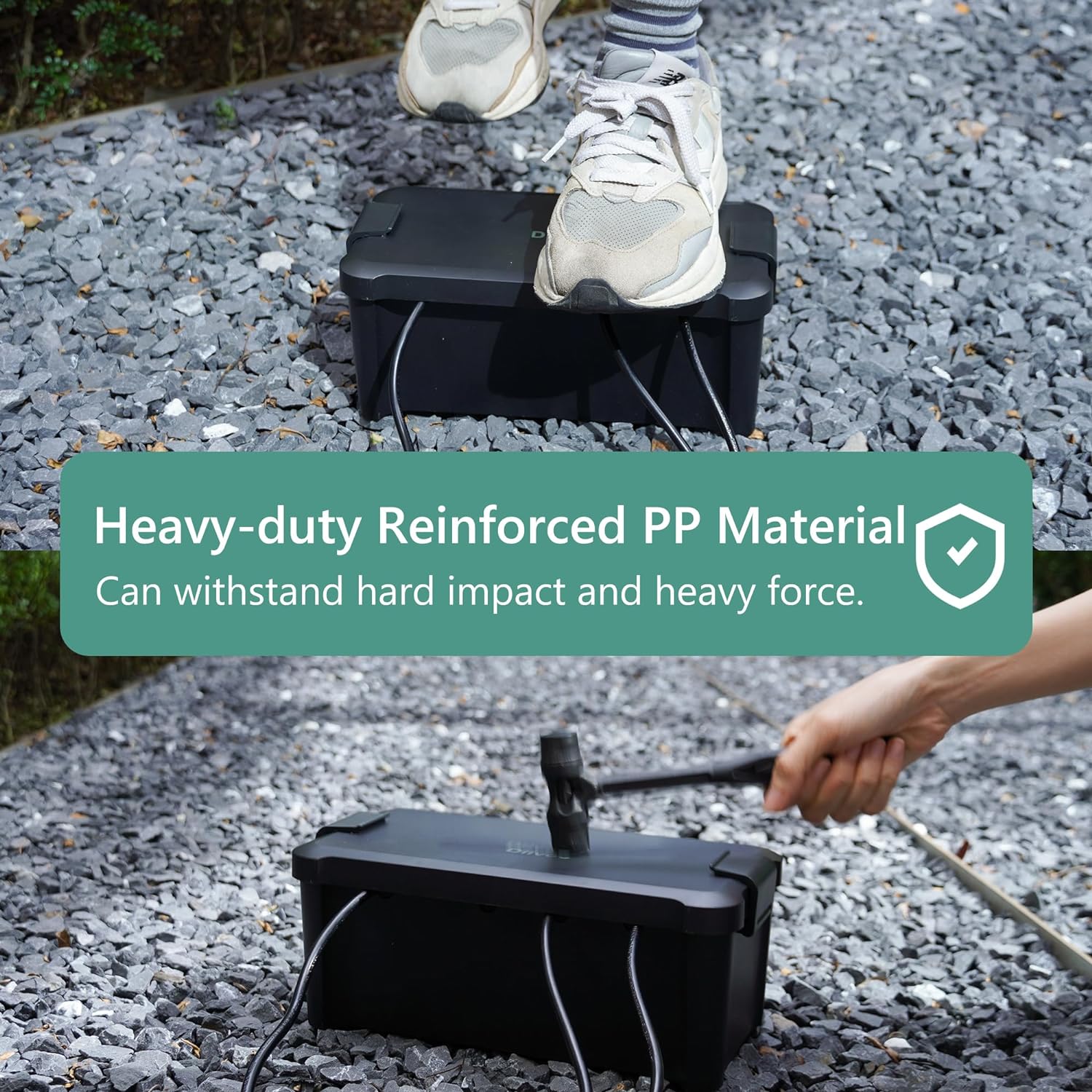 Diivoo-caja eléctrica impermea - Outdoor Power Extension reseña y precio