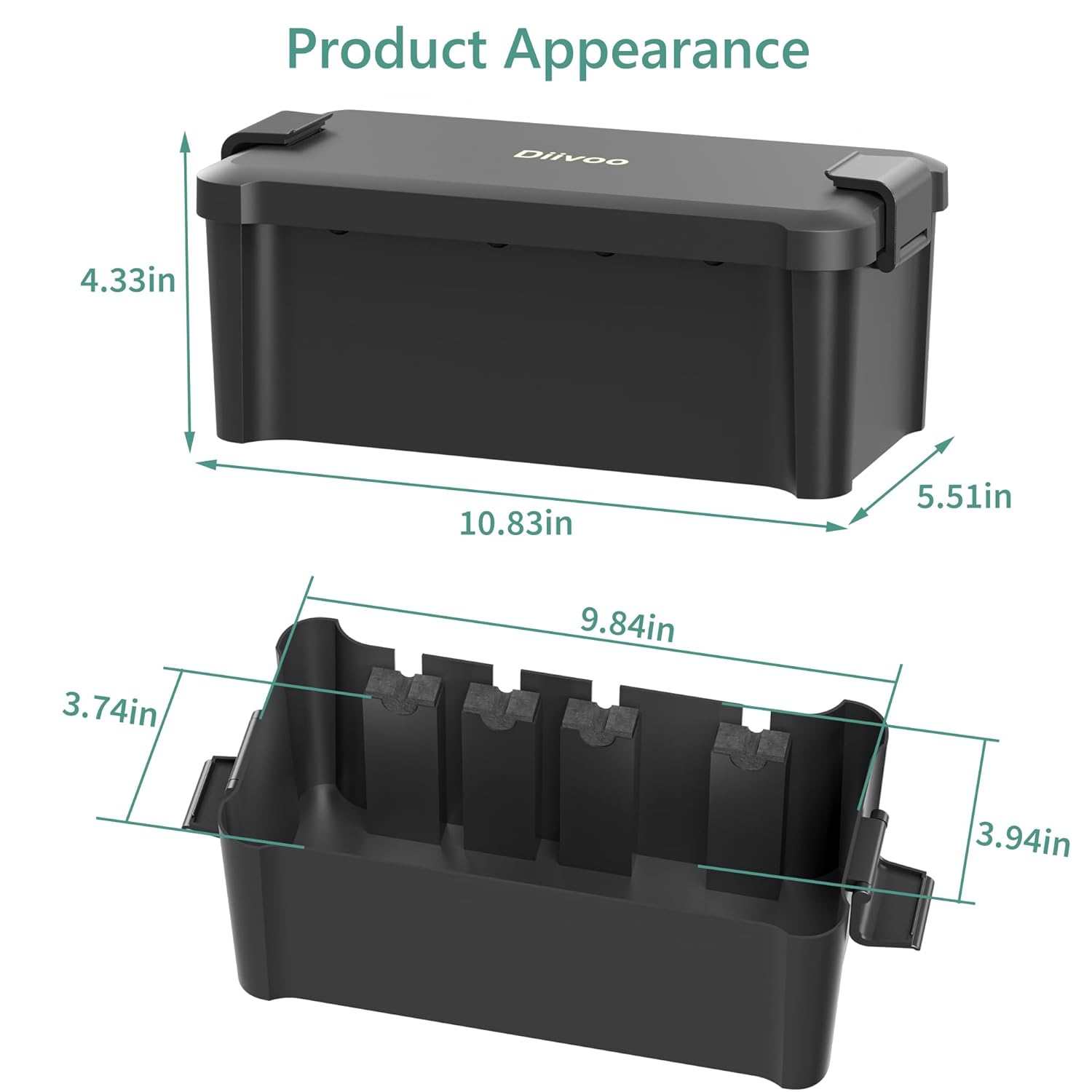 Diivoo-caja eléctrica impermea - Outdoor Power Extension reseña y precio