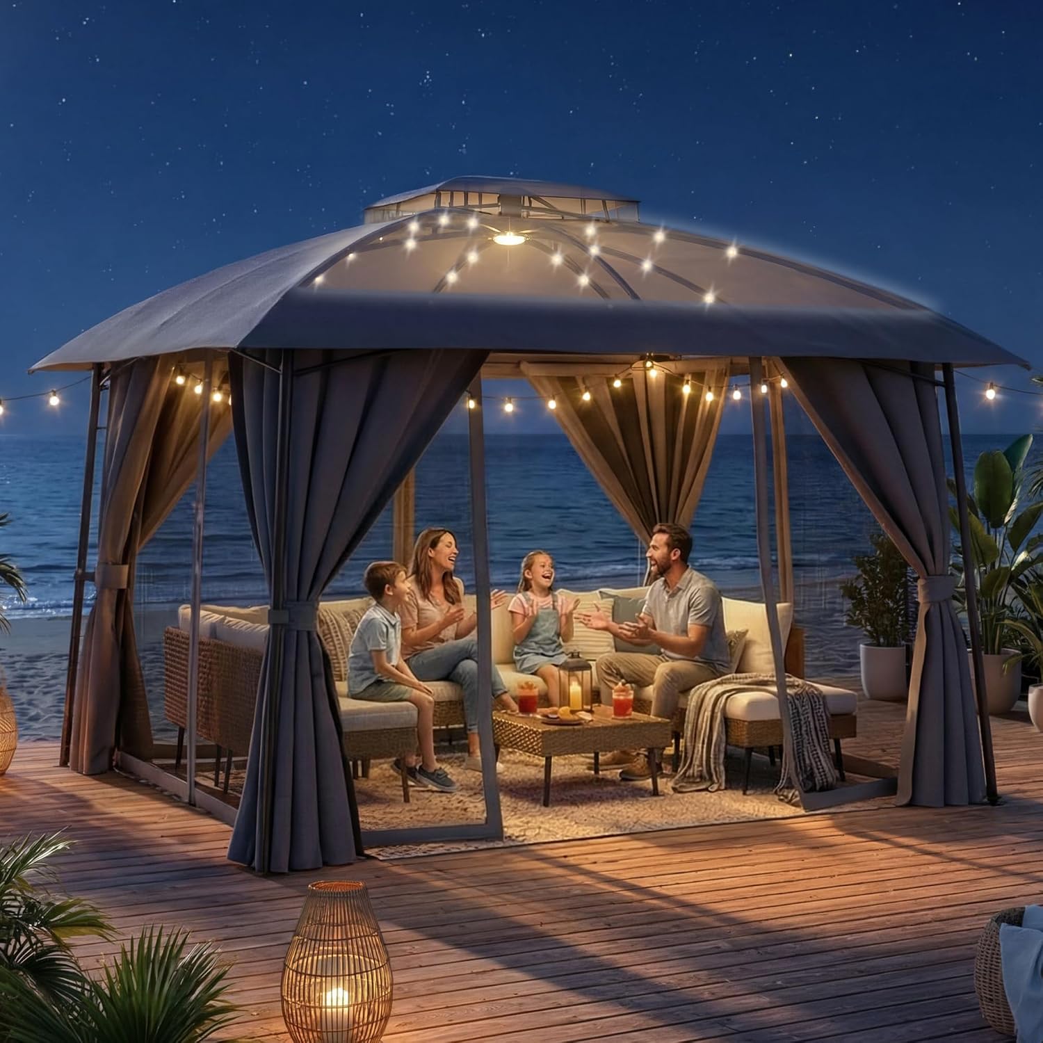 Gazebo para Patio Exterior de  - Outdoor Power For Gazebo reseña y precio