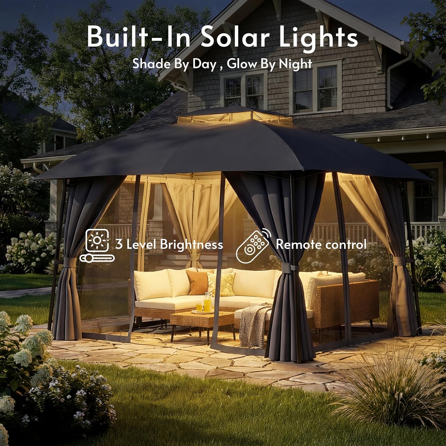 Gazebo para Patio Exterior de  - Outdoor Power For Gazebo reseña y precio