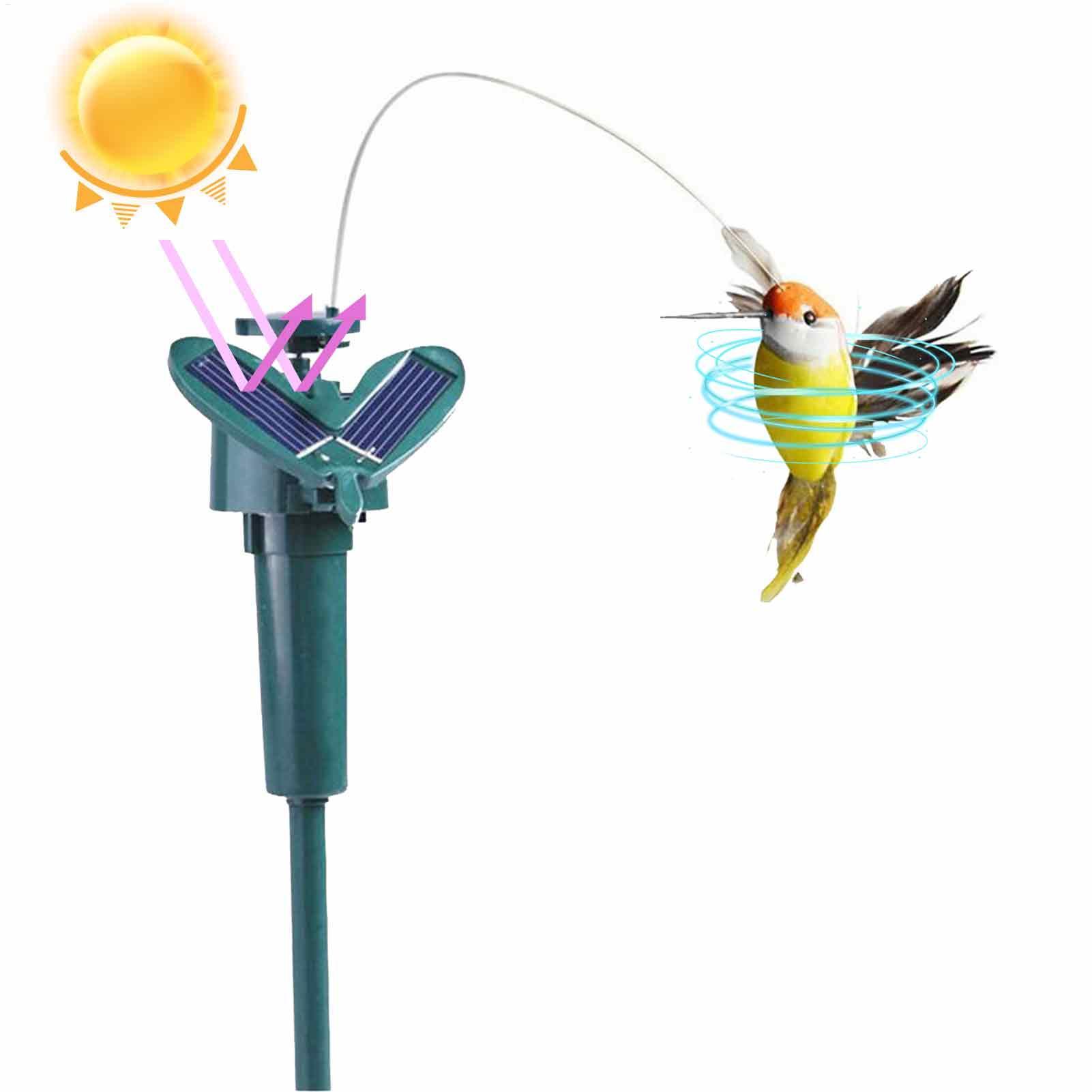 Pájaro giratorio Solar, divert - Outdoor Power Stake reseña y precio