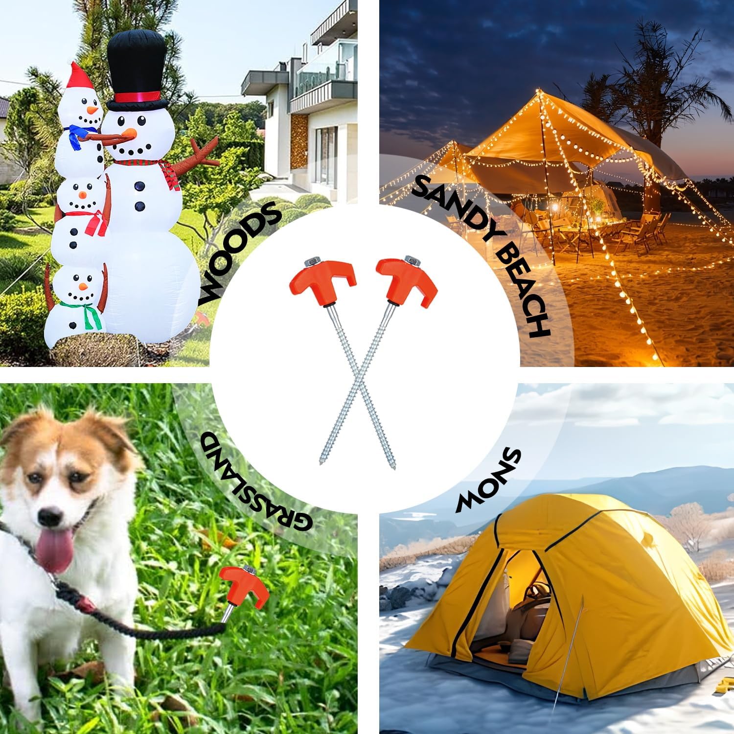 Estacas de tienda de campaña d - Outdoor Power Stake reseña y precio