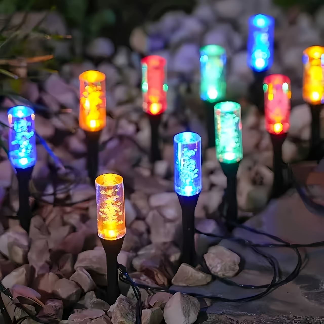 Luces Solares de Tubo de Burbu - Outdoor Power Stake reseña y precio