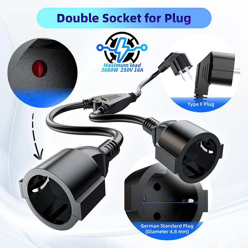 Cable divisor de corriente UE  - Outdoor Power Extension reseña y precio